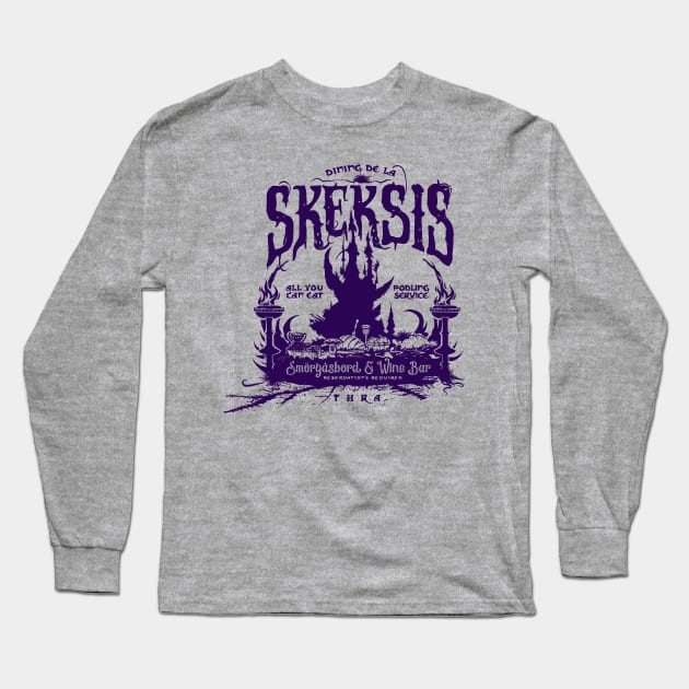 Skeksis Smorgasbord and Wine Bar Long Sleeve T-Shirt by MindsparkCreative